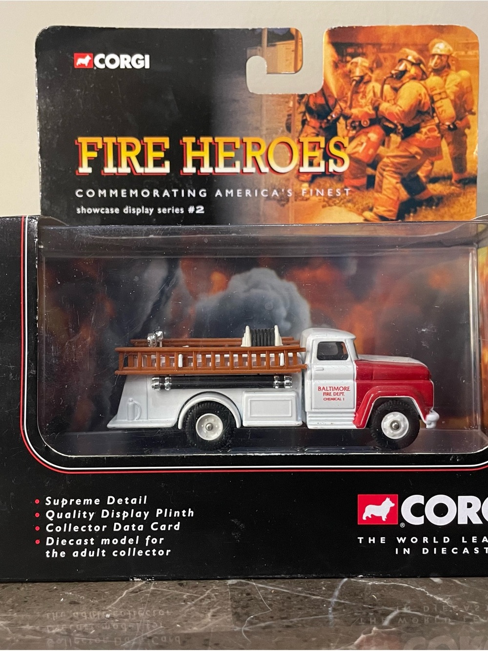Corgi Fire Heroes GMC Fire Pumper Baltimore F.D. NIB